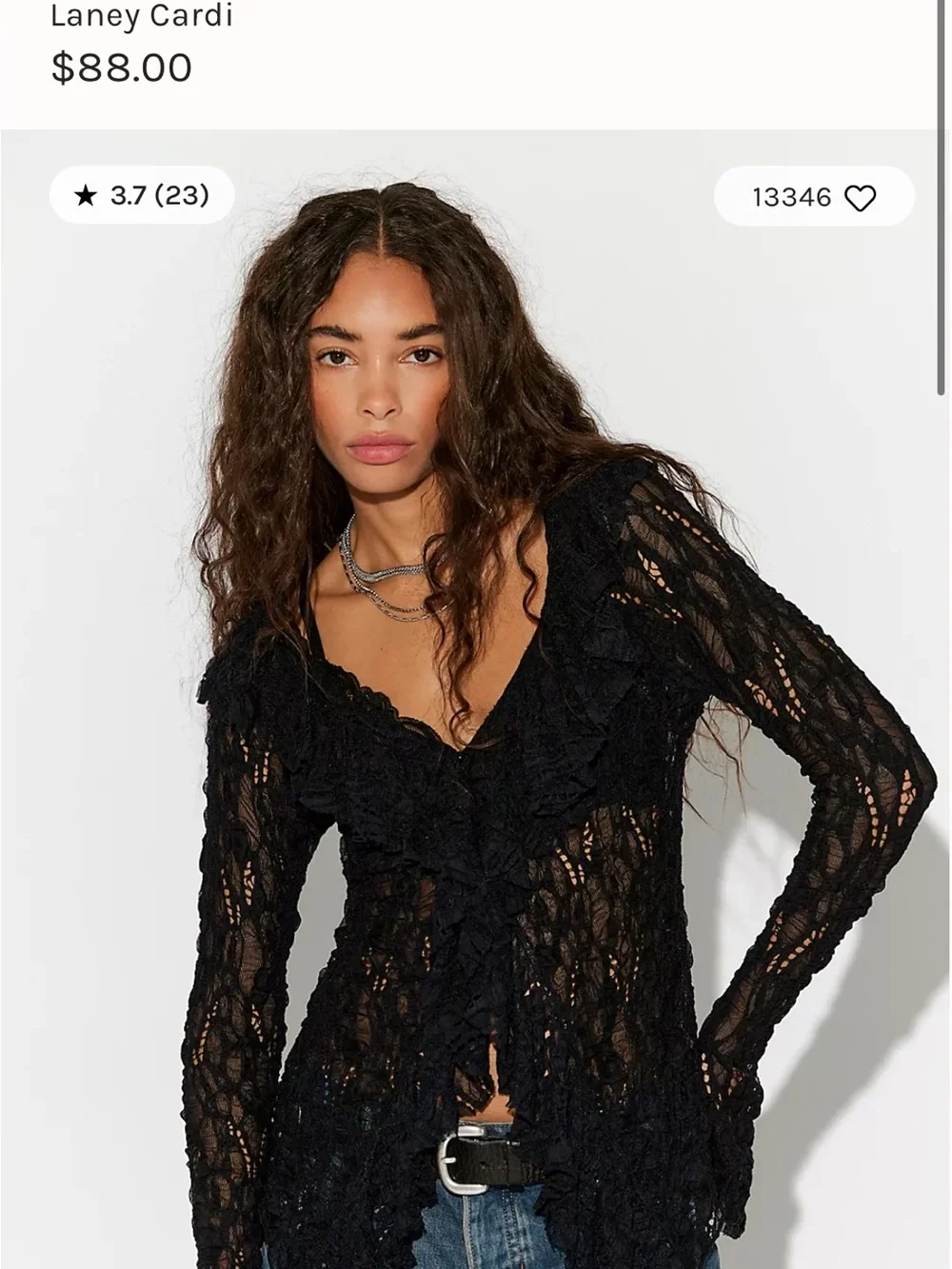 Free People Lace Cardigan